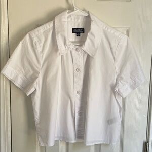 J. Crew Women’s Preppy White Cotton Button-Down Shirt